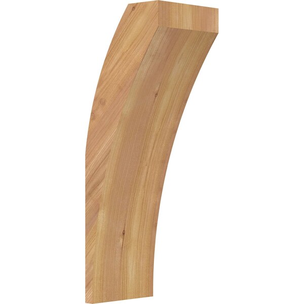 Ekena Millwork 5 1/2"W x 6"D x 18"H Thorton Smooth Knee Brace, Western Red Cedar BRC06X06X18THR00SWR - main